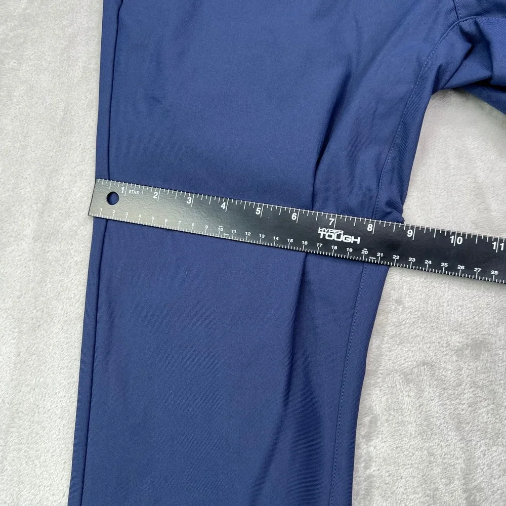 Fabletics Only-Go Pants Mens 30x28 Navy Blue Solid Performance Chino Trousers